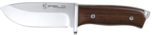 iFIELD EL29105 Multifunzionale escursioni, caccia e sopravvivenza coltello per l'esterno, manico in legno di Cocobolo con acciaio inox MOVA-58, fatto in Albacete (Spagna)