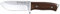IFIELD Workout EL29105 Sportjagdmesser, 11,7 cm MOVA Satin klinge, cocobolo griff, mit brauner Lederscheide, Campinggerät zum Angeln, Jagen, Sporttreiben