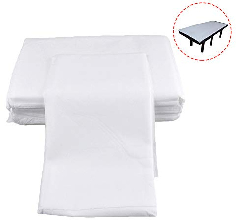 Thrivinger 100 st engångsmassage bordslakan, spa lakan, skönhet sofföverdrag kosmetiskt sänglakan skydd för skönhetssalong, massage, tatuering, hotell (80 x 180 cm)