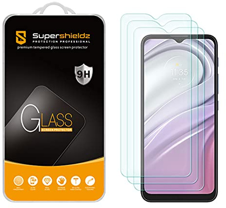 Supershieldz (3 Pack) Designed for Motorola Moto G Pure Tempered Glass Screen Protector, Anti Scratch, Bubble Free