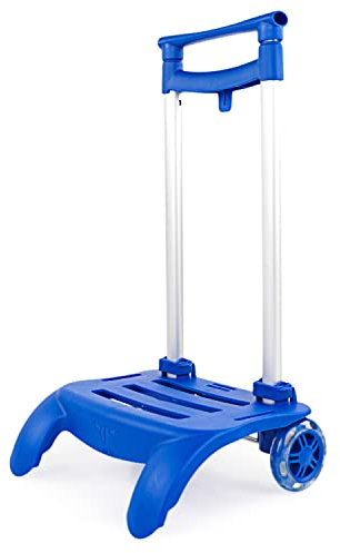 SKPAT - Trolley für Schulranzen Kinder - Teleskop Rucksack Trolley Schultasche - Kinder Schulranzentrolley - Schultrolley für Mädchen Rucksack - Gepäckwagen für Kinder, Primary, Blau