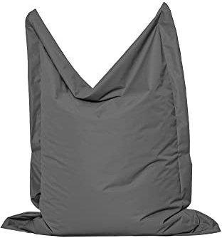 MB MILLINDABAG Rechteckig Sitzsack für Kinder Jugendliche und Erwachsene Beanbag Sitzen & Liegen Indoor & Outdoor Gaminggeignet & bereits gefüllt Sitzkissen (Anthrazit, L - 120 X 160 cm)