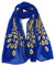 MAIRY Bandana Tuch Seide Eleganter großer Damen Schal Paisley Stola XXL Halstuch Blumen Muster DE1600075
