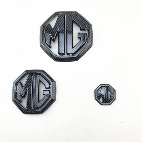 JxbJQQ Adesivo Emblema per Auto per MG 6 MG ZS, Decalcomania Distintivo Emblema carrozzeria, Emblema Tuning Auto,Carbonfiber