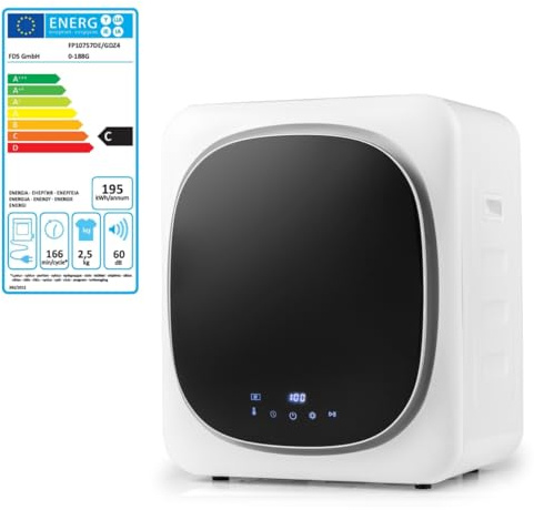 GYMAX Asciugatrice Compatta da 800w, Asciugatrice a Parete con 5 Modalità di Asciugatura, Asciugatrice a Ventilazione con Protezione contro Surriscaldamento per Appartamenti (Elettrico)