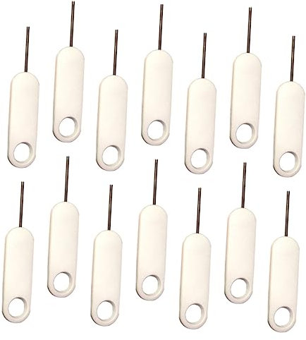OSALADI Juego de 20 Herramientas Universales para Extraer Tarjetas Sim Pin Eyector de Tarjetas de Teléfono Móvil Pin de Reinicio para Abrir Tarjetas Sim para Teléfonos Inteligentes