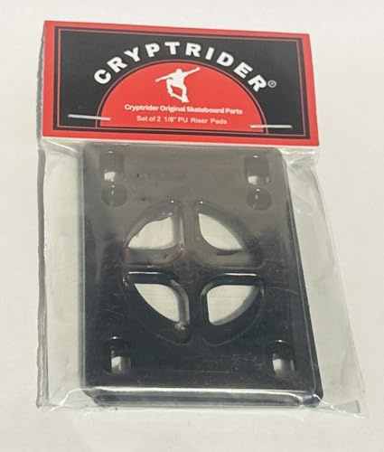 CRYPTRIDER Original Skate Board Parts Set di 2 PU 1/8 Riser Pads