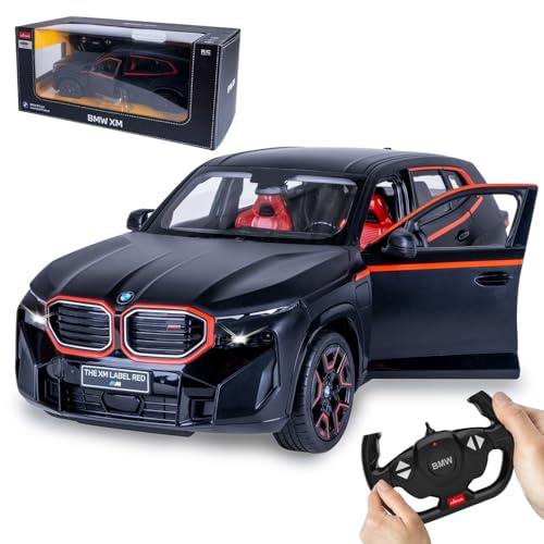 JAMARA 402223 BMW XM 1:14, 2,4 GHz – dörr manuell, bil fjärrstyrd RC bil, barnleksaksbil med fjärrkontroll, modellbil, presentidé för barn, detaljerad interiör