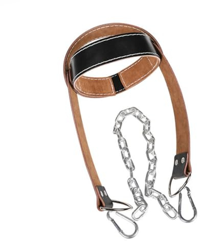 Healeved Arnés de Entrenamiento de Resistencia para Cuello y Hombros, Ajustable, Negro Piel Sintética, Equipo Portátil para Fortalecimiento Muscular en Gimnasio y Exterior, Entrenador