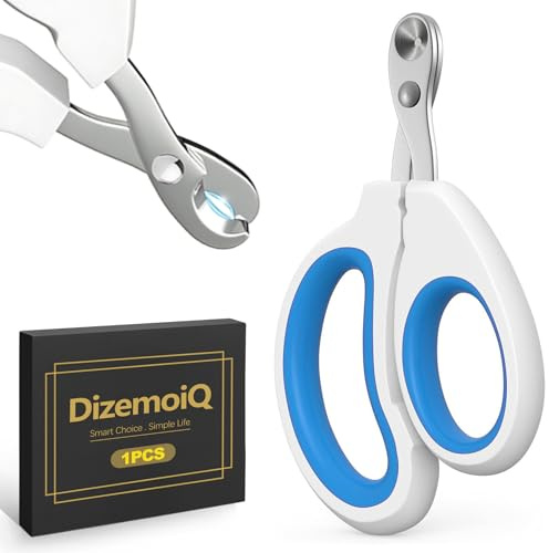 DizemoiQ Professional Cat Nail Scissors and Nail Clippers with Safety Stop Stainless Steel Claw Cutter for Cats Dogs Puppies and Small Animals