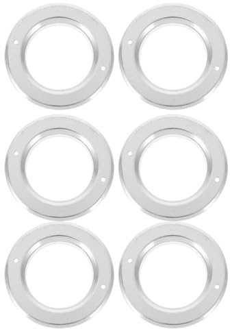 MAGICLULU Protectores Metálicos para Cajas de Cría de Loros 6 Piezas, Anillos Anti-mordida de Aluminio 5.5 Cm, Accesorios para Nidos de Pájaros, Suministros para Pajareras y Reproducción