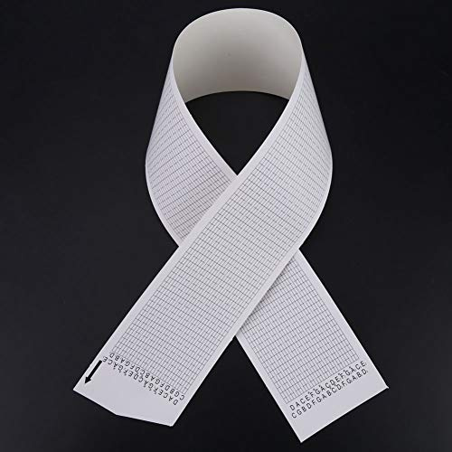 NOENNULL 30 Noter Papperstejp för Gör-det-själv-speldosa, Set med Tomma Pappersremsor, 10 St 66 Cm X 7,1 Cm, Perfekt för Musiklådorälskare