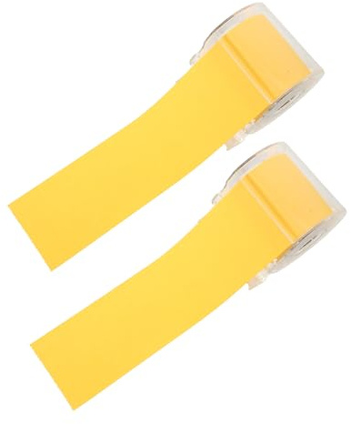 GLEAVI Rollo de Notas Adhesivas con Respaldo Totalmente Adhesivo y Dispensador de Cinta para Oficina y Escuela, Papel Naranja Fácil de Despegar, 2 Piezas