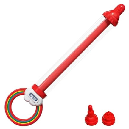 Vattenspruta 3 utbytbara munstycken, ergonomiskt handtag, 400 ml | Barnvattenspruta för användning i park, på innergård, gräsmatta, i trädgård, på stranden, under utflykter och konserter