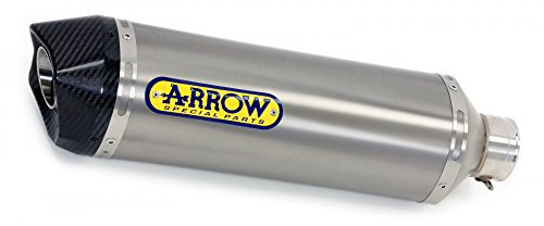 ARROW MARMITTA OMOLOGATA RACE-TECH ALLUMINIO DARK HUSQVARNA 701 SUPERMOTO '17 CON FOND.CARBY PER RACCORDI ARROW
