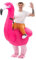 SHMIZZ Costume Gonflable Adulte, Déguisement Gonflable, Déguisements Halloween Costumes Carnaval Vêtements Gonflables Fancy Dress Cosplay Outfit (Flamant)
