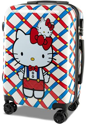 Xonic Design Reisekoffer - Hartschalen-Koffer mit 360° Leichtlauf-Rollen - hochwertiger Trolley mit Zahlenschloss Polycarbonat in M-L-XL oder Set (Kitty, M)