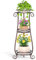 VASZOLA 3 Stufiger Hoher Metallpflanzenstand Indoor Outdoor Clearance, 35 Zoll Rostfreier Eisen-Blumentopf Halter Regal, Mehrere Heavy Duty Pflanzen Runder Rack Für Patio, Bronze