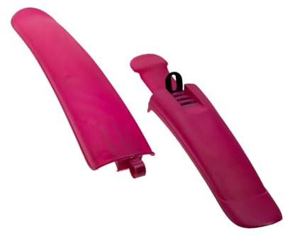 Generisch 16-24 Zoll Schutzblech Set Mountain Bike Kinderrad Fahrrad MTB mit Halterung Pink