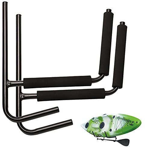 Heavy Duty Kayak Wall Rack – 38,1 cm Jumbo Utility Ganci per Paddle Board Surf Snowboard & Wakeboard – Soluzione di stoccaggio garage per acqua e neve attrezzature sportive