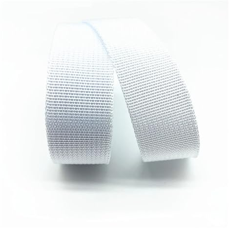 WEOKDFHA sadelgjord 5 meter 30 mm kanvas band bältesväska sadelgjord nylon husdjur ryggsäck band sytillbehör (vit)