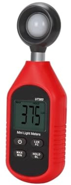 Ljusmätare 200 000 LUX Digital Luxmeter Luminans Lux Fc Test Max Min Illuminometrar Fotometer för inomhusbruk utomhus
