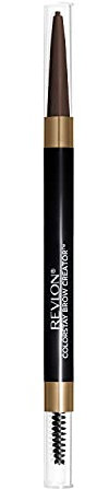 Revlon Colorstay Eyebrow Pencil Creator with Powder & Spoolie Brush to Fill, Define, Sculpt, Shape & Diffuse Perfect Brows, Dark Brown (610)