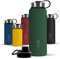720°DGREE Edelstahl Trinkflasche 950ml “noLimit” - Auslaufsicher, Kohlensäure geeignet, BPA-Frei - Thermosflasche, Isolierflasche mit Schraubverschluss für Sport, Fitness, Outdoor +Gratis Sportdeckel
