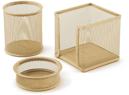 MAS Juego de trío perforado (dorado)