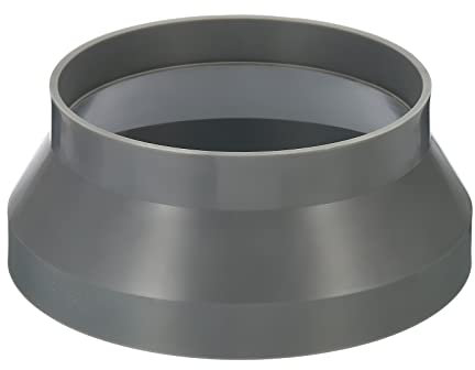 PATIKIL 8 to 6 Duct Reducer Connector, Heating Cooling Ventilation Tube Fire-Resistant Increaser Adapter Pipe Fitting for Vent System, Grey 200x160 mm ID