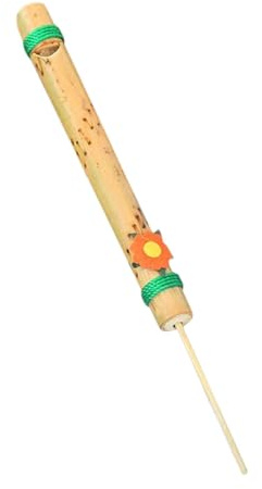 Amagogo Silbato de pájaros, flauta Musical tradicional tailandesa, juguete con sonido, flauta de bambú para regalo de cumpleaños, principiantes y practicantes, Flauta con flores