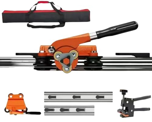 LOJAX Tagliapiastrelle Manuale di Grande Formato, Progettato per Piastrelle di Spessore 3-12 mm, con Accessori e Custodia per Il Trasporto, taglierina per Pavimenti Laminati