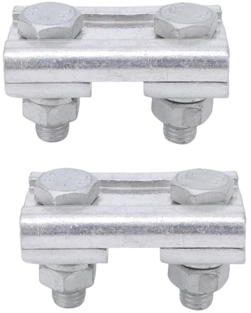 Nurnesy 2pcs 35-50 mm² Subs de Ranura Paralela - Aleación de Aluminio Espesado Conexión de Conexión de Alambre de Forma Especial