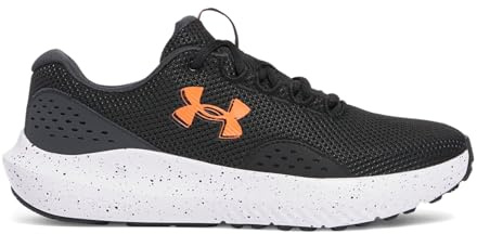 Under Armour Tenis Charged Surge 4 para Hombre, (004) Negro/Antracita/Rojo Ares, 9.5