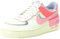 NIKE Damen Air Force 1 Shadow Sneaker, Sail Coral Chalk Sea Coral Indigo Haze, 42.5 EU