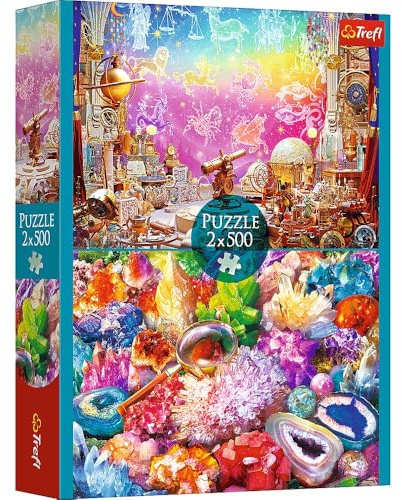 Trefl - 2-in-1 Puzzles - 2 x 500 Pieces - Set of Two Jigsaws, DIY, Creative Entertainment, for Adults and Children from 10 Years