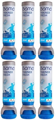 Bama Shoe Deodorizer Spray - Odour Eliminator Foot Spray for Smelly Feet, Antibacterial Formula for Hygiene and Long-Lasting Freshness, Shoe Deo Sets – 6 x 100ml