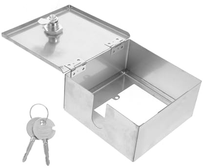 TEMPNAP Außen Elektrokasten Schloss Wasserdichtes Elektrogehäuse für Steckdosen Schutzbox für Sichere Stromversorgung für Aufputz Unterputzmontage