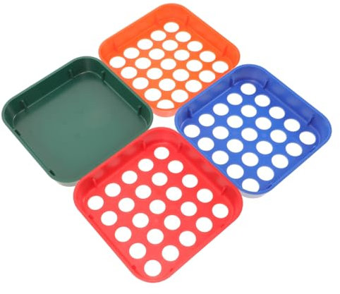 jojofuny 1 Satz Münzsortierfach Für Münzsortierer Sorter Werkzeug Münzzähltablett Sortierer Wechseln Münz-organizer-tablett Münzorganisator Aus Kunststoff Münzzubehör Plastik 4 Stück