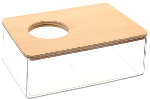 Kisangel Bac à Sable pour Bain De Hamster Récipient Transparent pour Chinchilla Accessoires pour Hamster Bac Résistant à l'usure pour Cage Salle De Bain Réutilisable