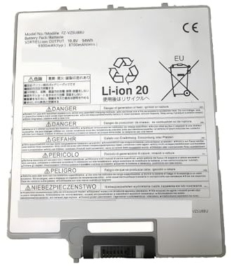 FZ-VZSU88U 10.8V 94Wh 9300mAh Laptop-Batterie,Kompatibel für Panasonic,Toughbook FZ-G1 Tablet