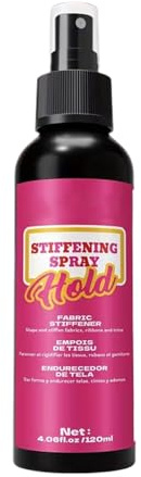 Fabric Stiffening Spray - 120ml Quick Drying Solution, Multifunctional Fabric Hardener Spray with Long Lasting Effect, Crochet Hat Wool Felt Bags Accessory, Diy Project Home Use