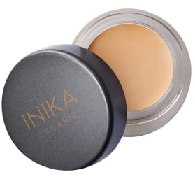 INIKA Organic Full Coverage Concealer | Erase Dark Circles, Cover up Blemishes, Creamy formula, Vegan Ingredients, All Day Wear that Hydrates and Nourishes. Shell