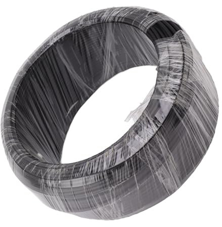 Gavigain Fil de Fer en Aluminium pour bonsaïs, Fil de Fer Noir pour bonsaïs, pour Horticulture de Jardin (1.0mm)