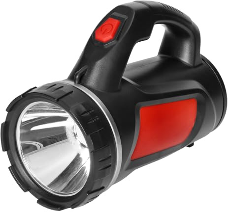 Miratic Torcia Led Ricaricabile IPX3 Torcia Led Potente Professionale con 4 Modalità di Lavoro CREE 3W + COB 1W Batteria Inclusa da 1200 mAh Ricarica MicroUSB