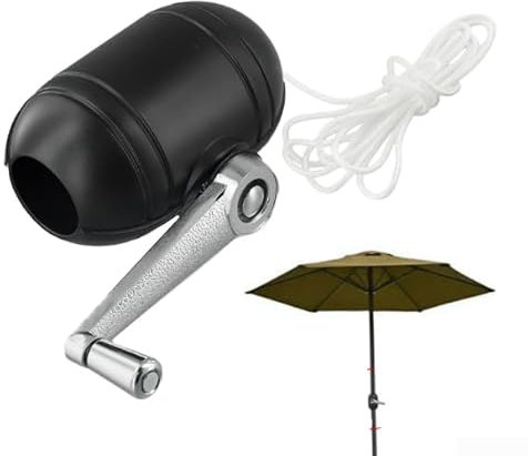 NbgrvB Kit de réparation de rechange avec manivelle et mécanisme d'inclinaison pour parasol de jardin, accessoires de parasol d'extérieur