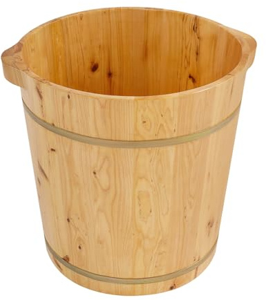 Bassin De Pieds En Bois Baignoire En Bois Seau de Massage des Pieds Multifonction Bassin De Pédicure Bol De Bain à Pied,Multifonction Bassin De Pédicure Bol De Bain à Pied (36.5 * 36.5 * 40cm)