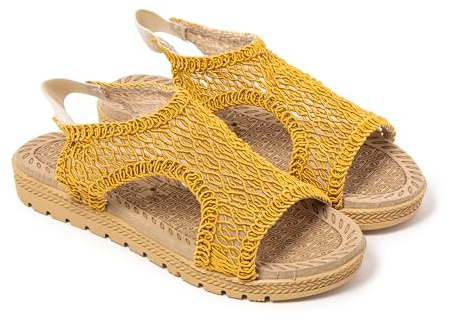 BRASILERAS Sandalias Planas Lua para Mujer | Sandalia plana, diseño ligero, suela flexible, looks casuales, vacaciones, paseo, playa y uso diario
