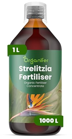 Flytande gödsel för strelitzia 1L – Organiskt näringstillskott för frodig tillväxt, starka blad och livskraftiga rötter – Organifer
