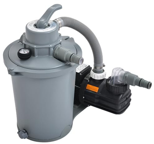 AVENLI Accessori Filtro a Sabbia per Piscina 6800 Litri/H, Grigio, 30x35x60 cm